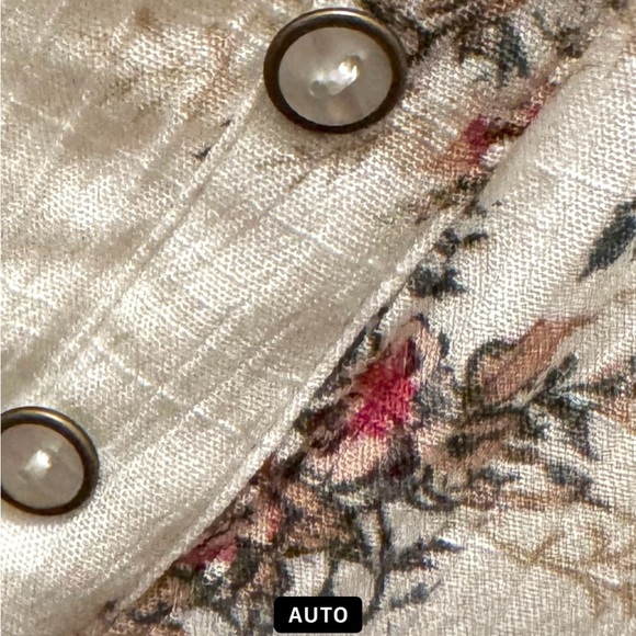 BOHO AMERICAN RAG CIE FLORAL BLOUSE - Picture 4 of 9